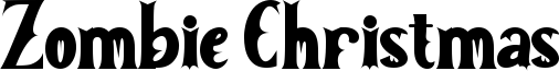 Zombie Christmas Font