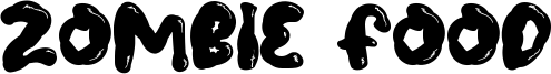 Zombie Food Font
