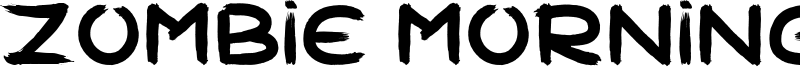 Zombie Morning Font