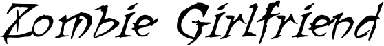 Zombie Girlfriend Font
