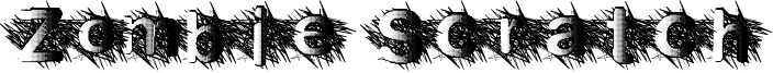 Zombie Scratch Font