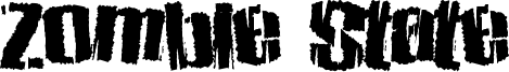 Zombie State Font