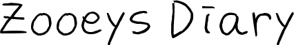Zooeys Diary Font
