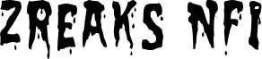 Zreaks NFI Font