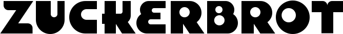 Zuckerbrot Font
