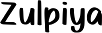 Zulpiya Font