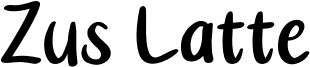 101 Zus Latte.otf