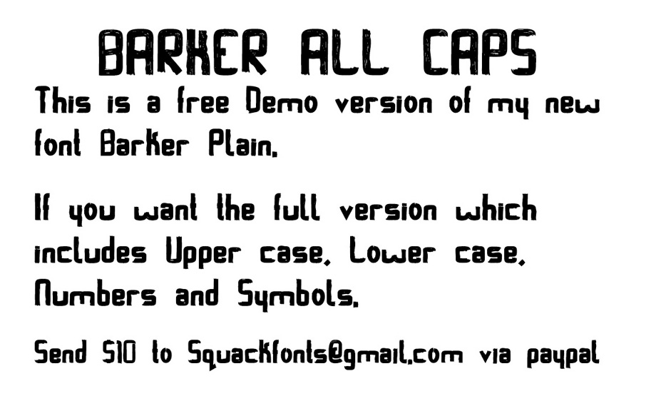 Barker AllCaps
