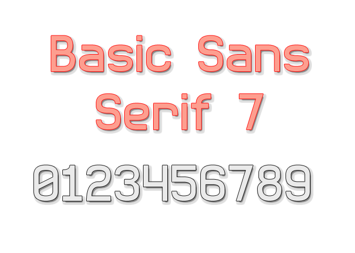 Basic Sans Serif 7