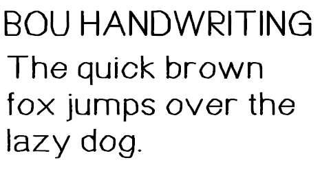 Bou Handwriting