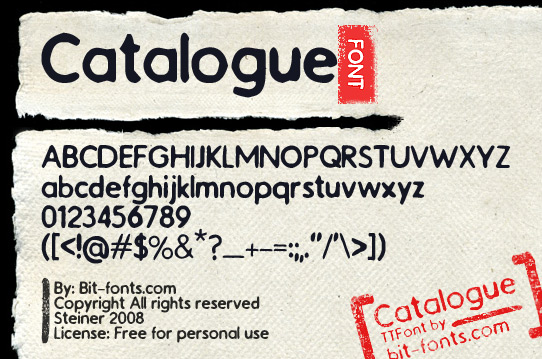 Catalogue