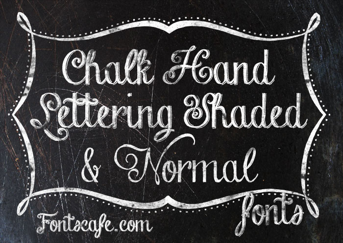 Chalk Hand Lettering Shaded