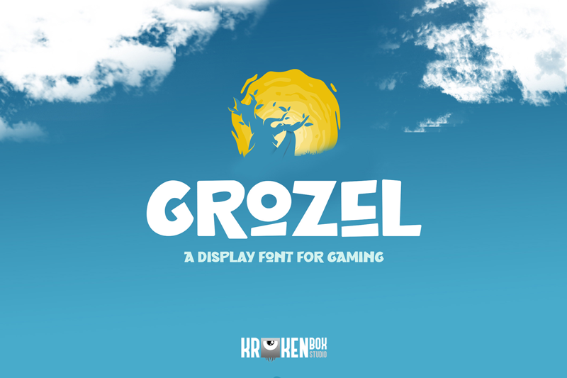 Grozel - Gaming Display Font