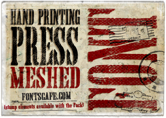 Hand Printing Press Meshed