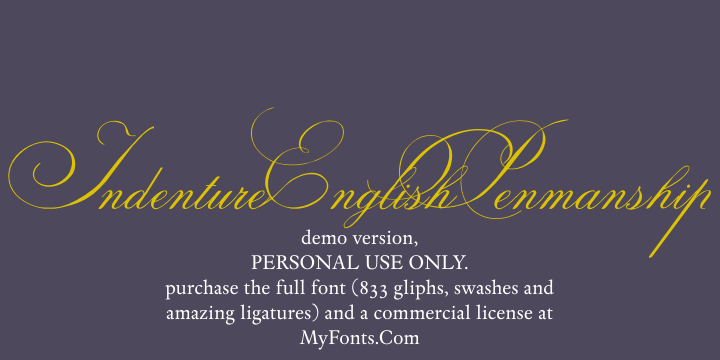 Indenture English Penman