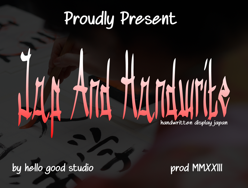 Jap And Handwrite