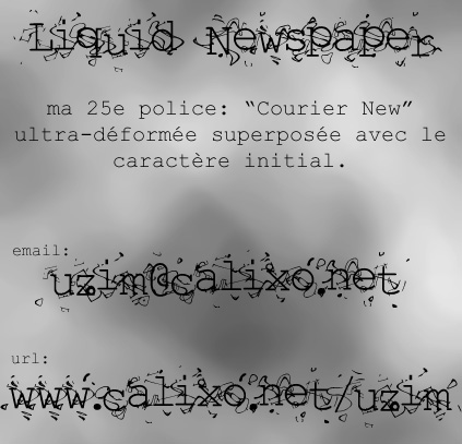 Liquid Newspaper
