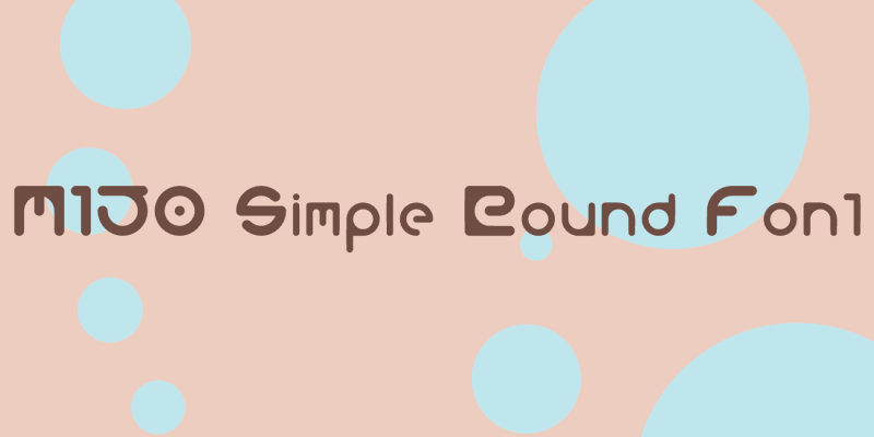 M150 Simple Round Font