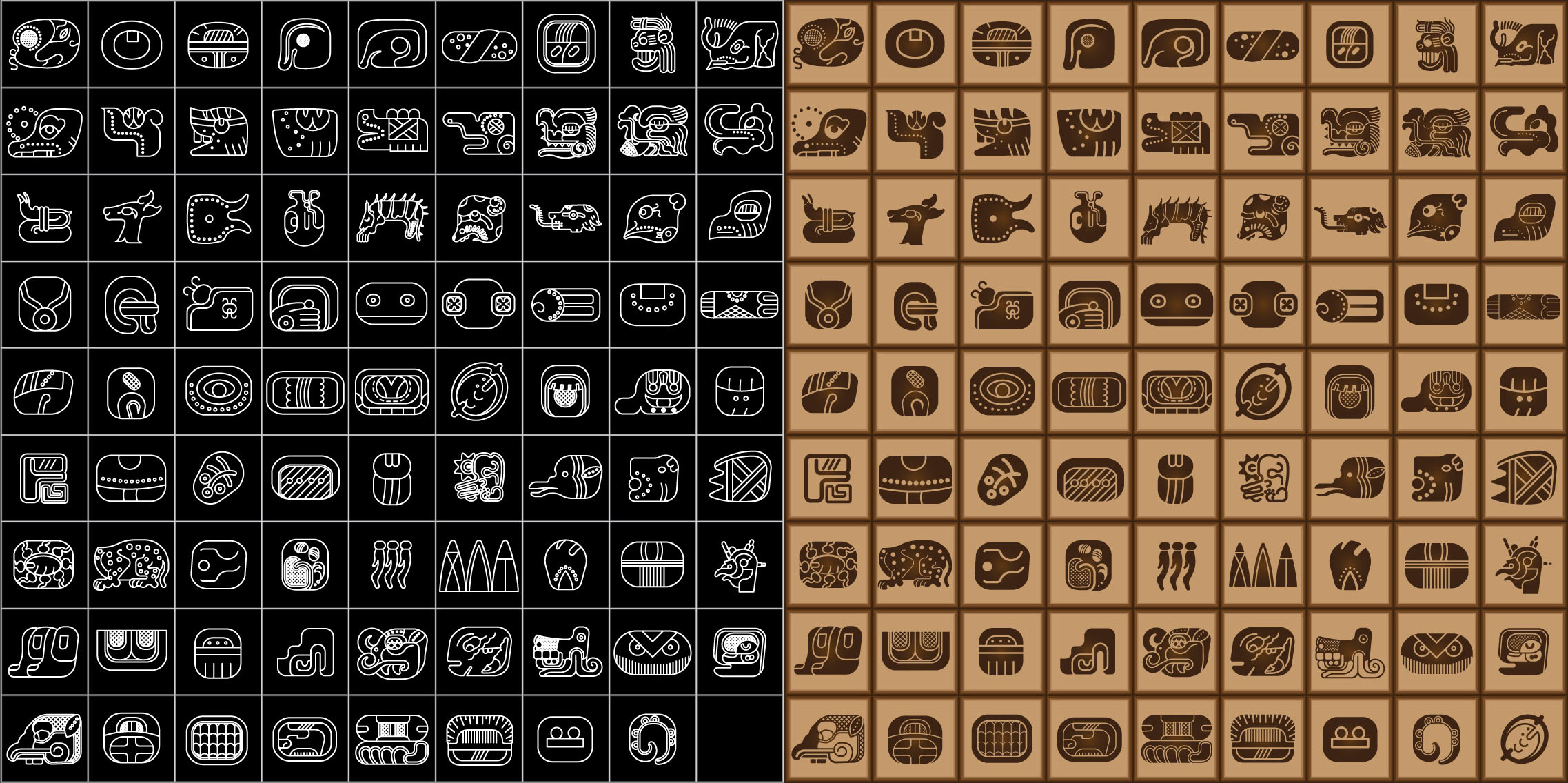 Mayan Glyphs
