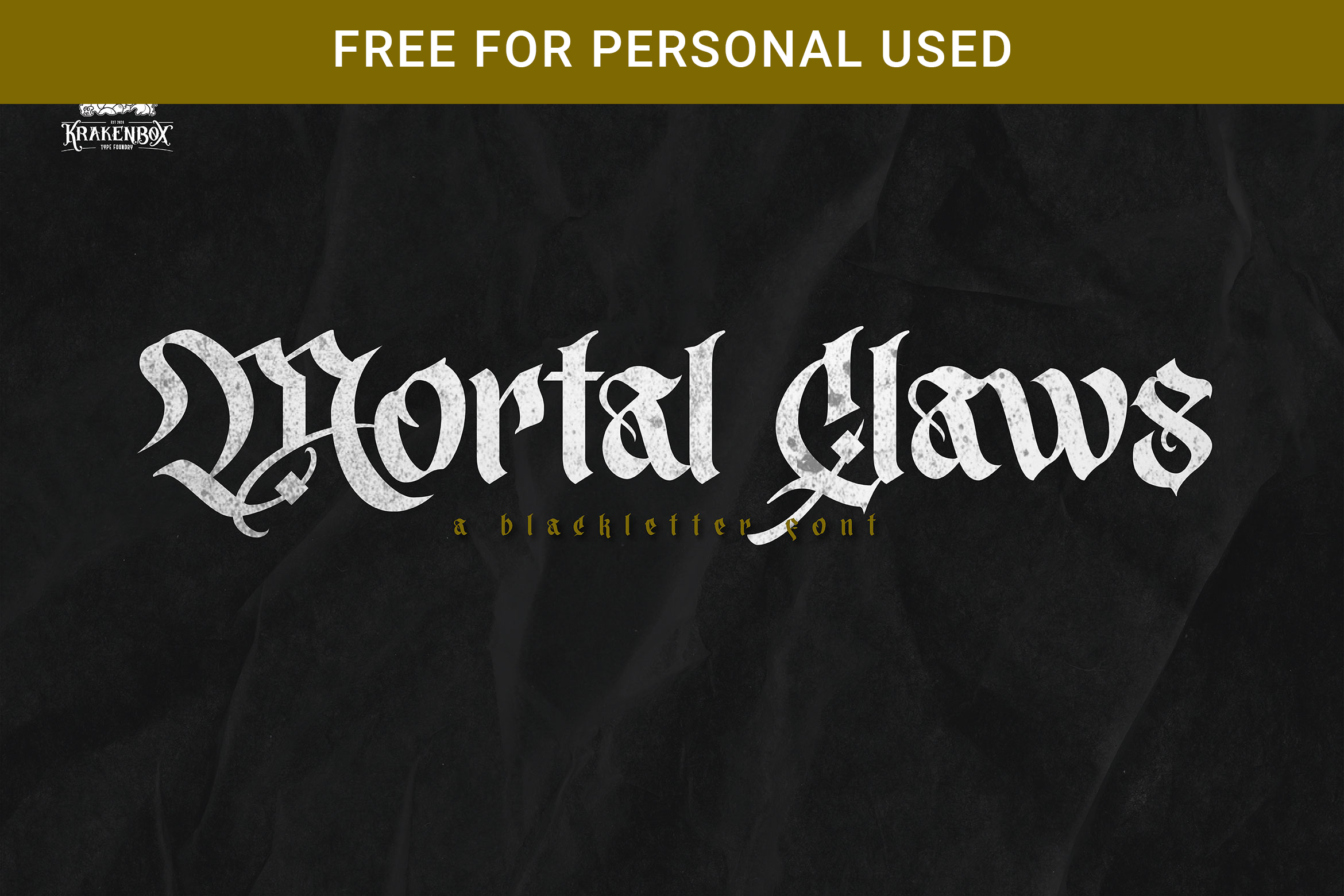 Mortal Claws - Blackletter Font