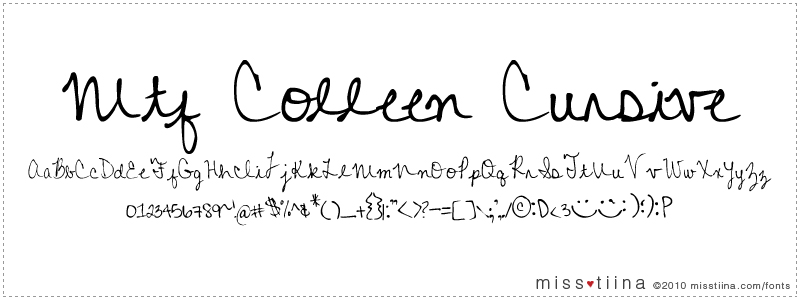 MTF Colleen Cursive