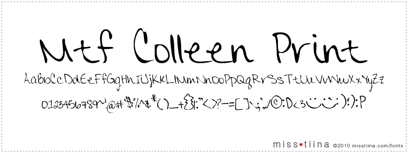 MTF Colleen Print