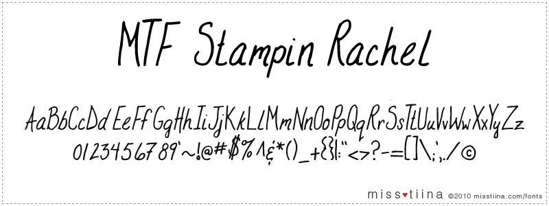 MTF Stampin Rachel