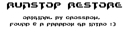 Runstop Restore