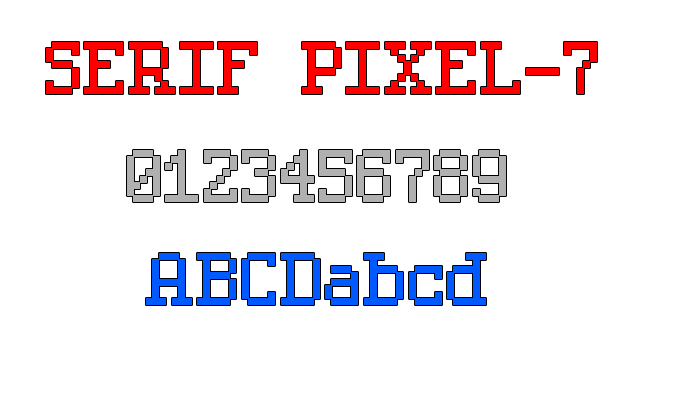 Serif Pixel-7