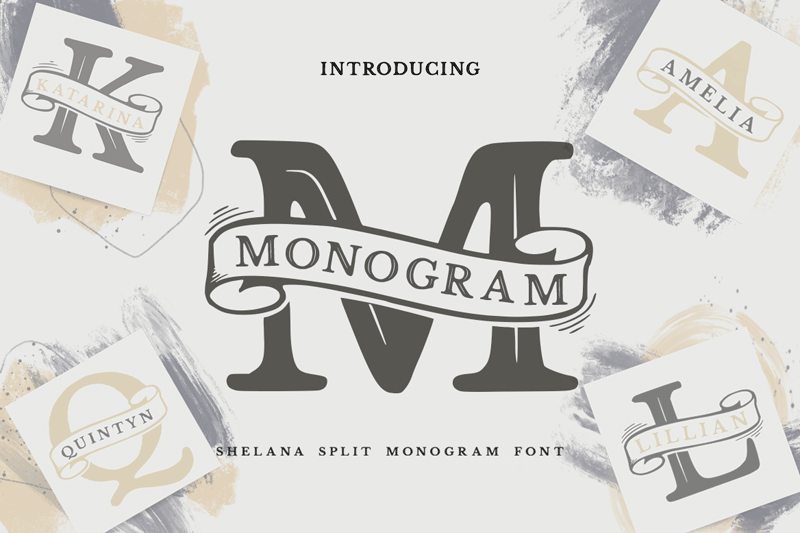 Shelana Monogram Split