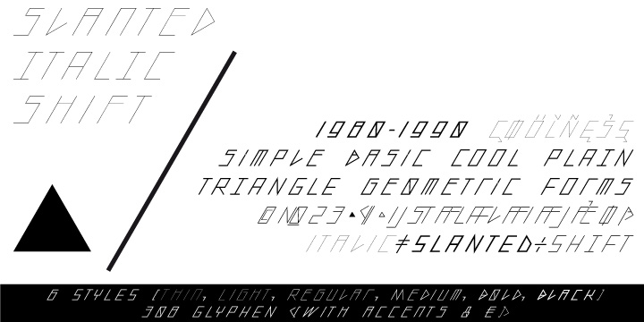 Slanted Italic Shift