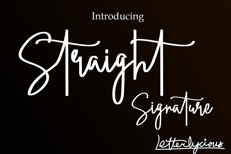 Straight Signature