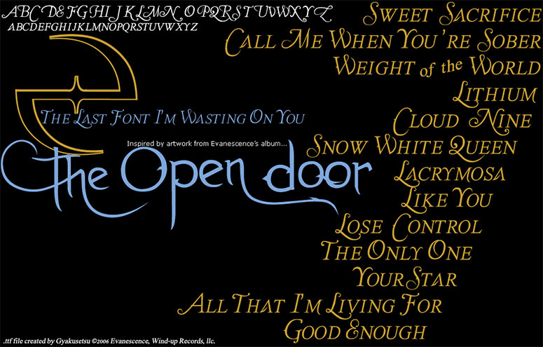 The Last Font I'm Wasting On You